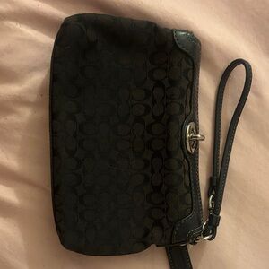 Coach Black Wristlet Clutch